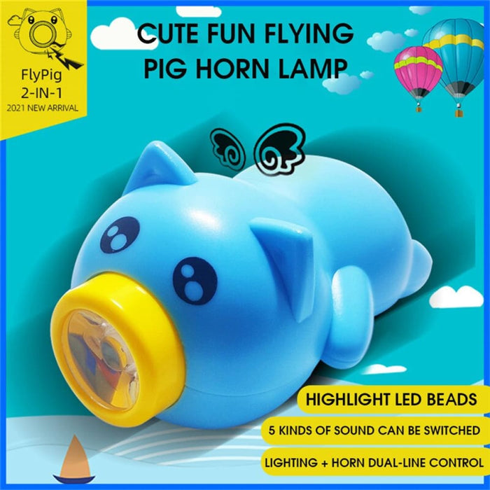 Pig Design Bicycle Light With Horn