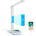 Led Desk Lamp With Fast Wireless Charger Clock Alarm Date