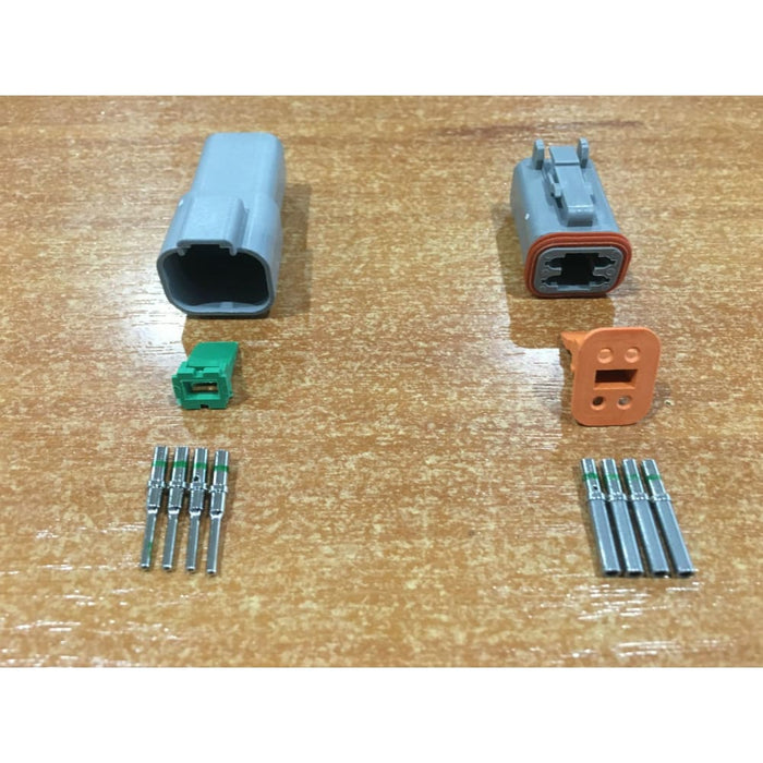 Deutsch Dt 4-way 4 Pin Electrical Connector Plug Kit #dt4