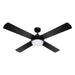 Devanti 52’’ Ceiling Fan w Light Remote Timer - Black