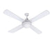 Devanti 52’’ Ceiling Fan w Light Remote Timer - White