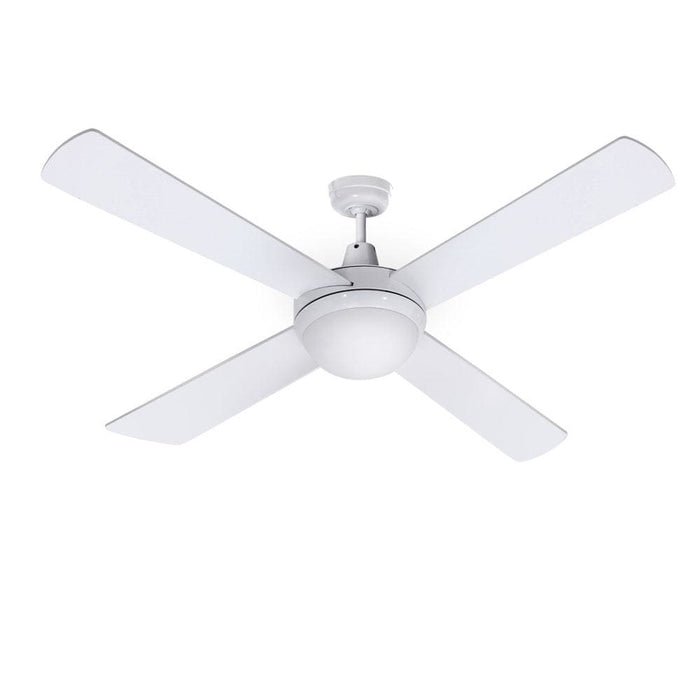 Devanti 52’’ Ceiling Fan w Light Remote Timer - White