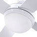 Devanti 52’’ Ceiling Fan w Light Remote Timer - White