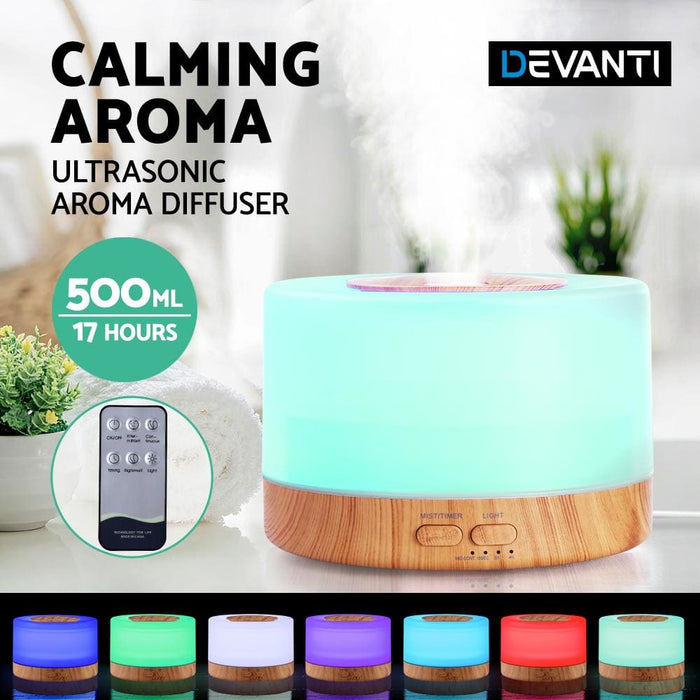 Devanti Aroma Diffuser Aromatherapy Led Night Light Air