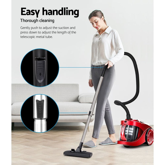 Devanti Bagless Vacuum Cleaner Cleaners Cyclone Cyclonic