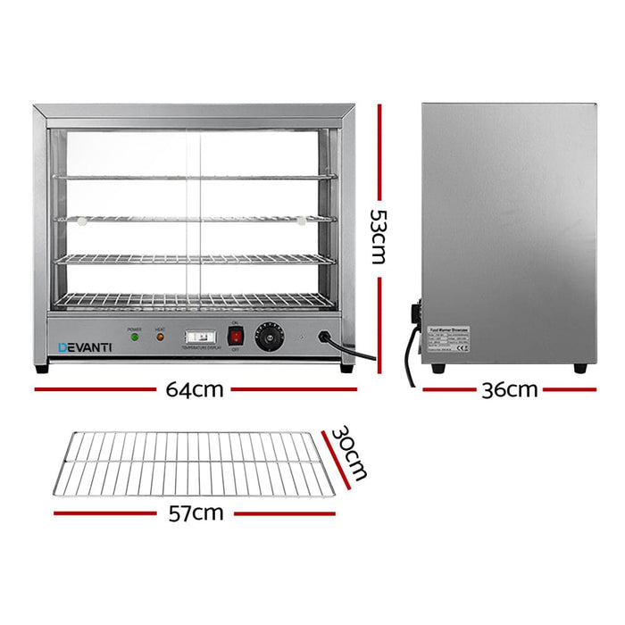 Devanti Commercial Food Warmer Electric Pie Hot Display