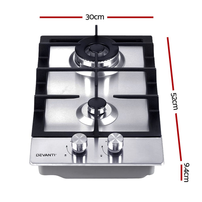 Goslash Picks Devanti Gas Cooktop 30cm Stove Cooker 2