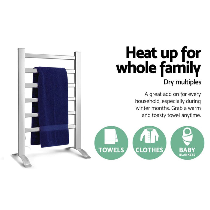 Devanti Electric Heated Towel Rail Rails Warmer Rack