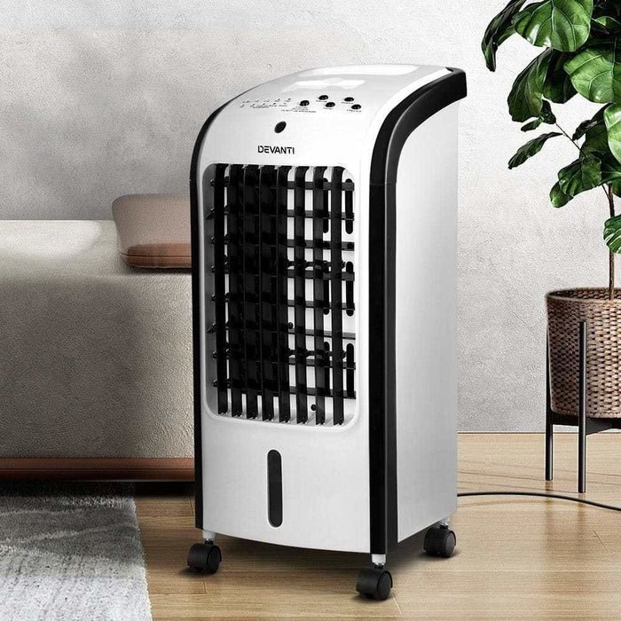 Devanti Evaporative Air Cooler Portable 4l Cooling Fan