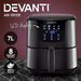 Devanti Air Fryer 7l Lcd Fryers Oven Airfryer Kitchen