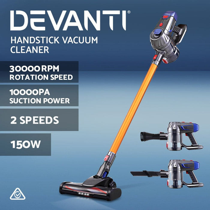 Devanti Handheld Vacuum Cleaner Cordless Stick Handstick