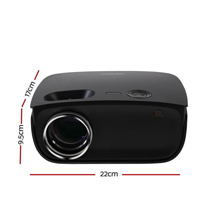 Devanti Mini Video Projector Wifi Usb Hdmi Portable 2000