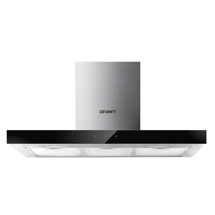 Devanti Range Hood 900mm Rangehood 90cm Stainless Steel