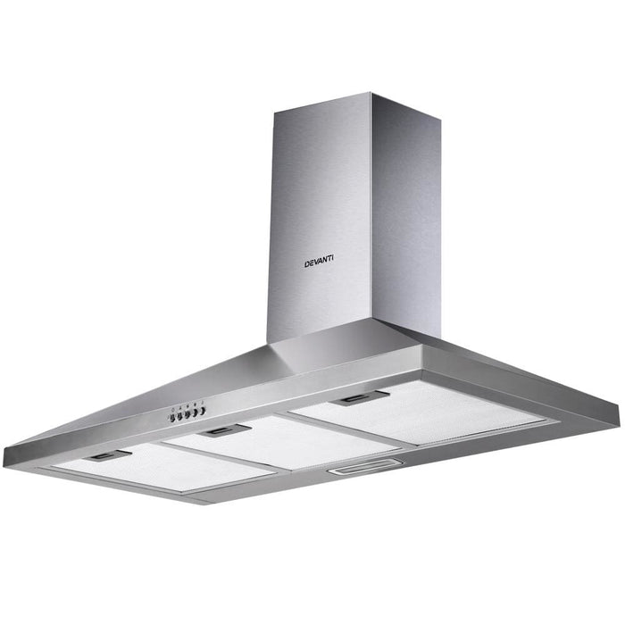 Devanti Range Hood 90cm 900mm Kitchen Canopy Stainless