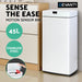 Devanti 45l Sensor Bin White