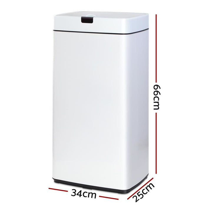 Devanti 45l Sensor Bin White