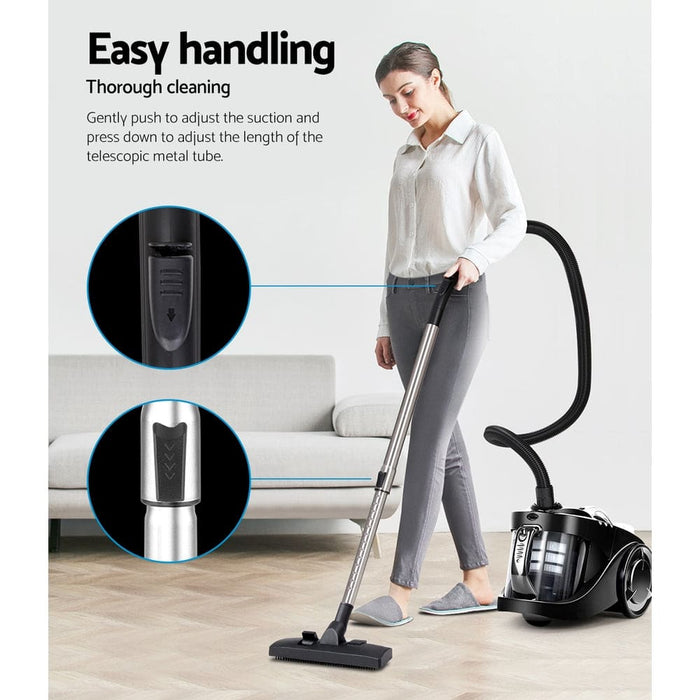 Devanti Vacuum Cleaner Bagless Cyclone Cyclonic Vac Home