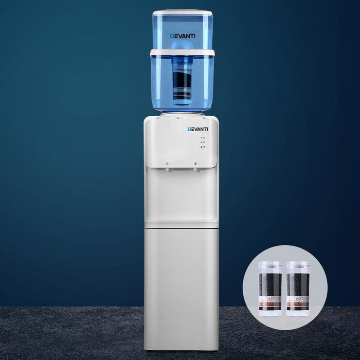 Devanti 22l Water Cooler Dispenser Hot Cold Taps Purifier