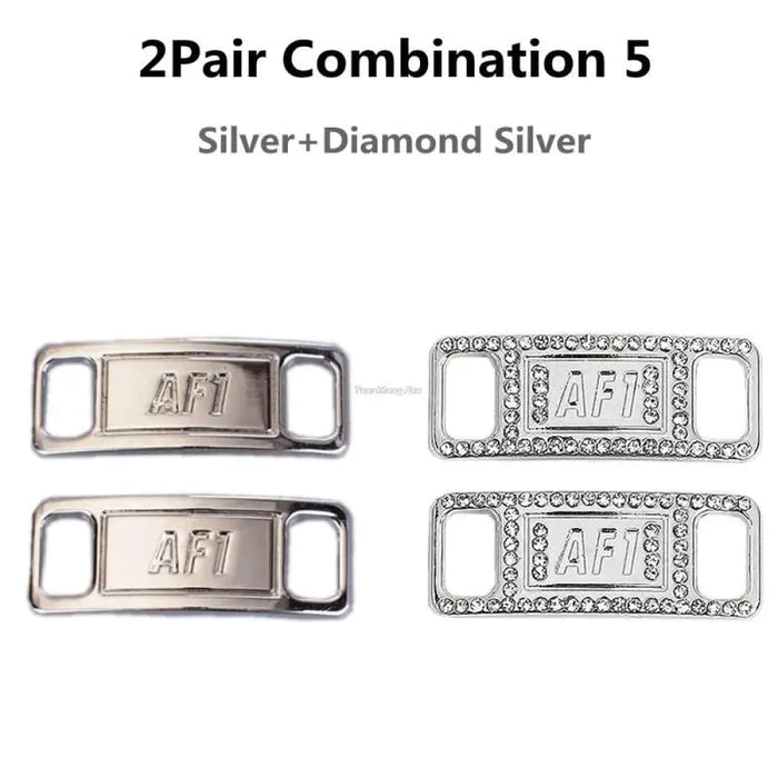 Af1 Diamond Charms Buckle Quality Metal Shoe Laces