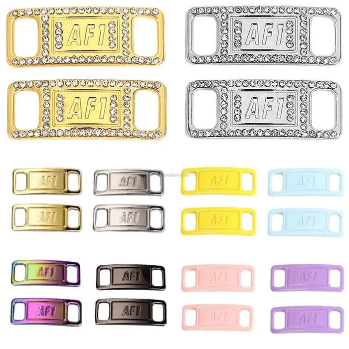 Af1 Diamond Charms Buckle Quality Metal Shoe Laces