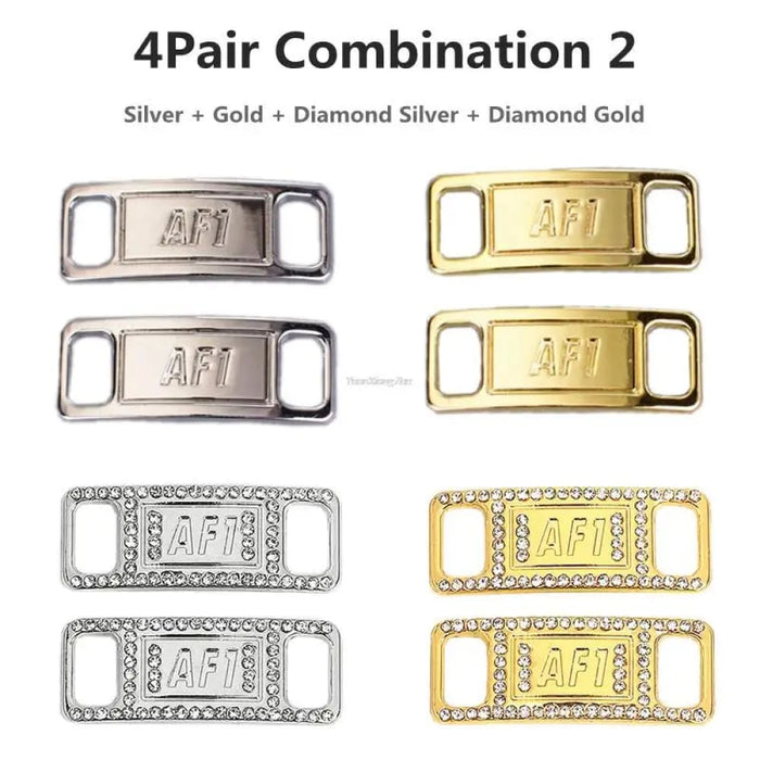 Af1 Diamond Charms Buckle Quality Metal Shoe Laces