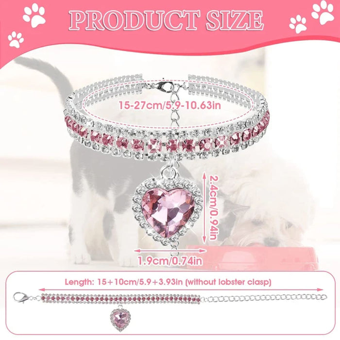 Diamond Dog Collar Shiny Crystal Rhinestone Necklace