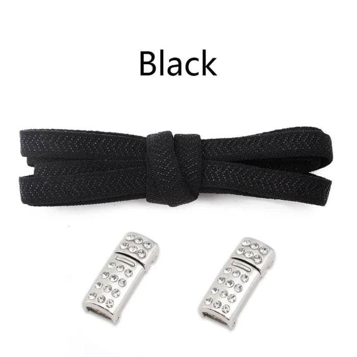 Diamond Magnetic Lock Without Ties 8mm Flats Shoe Laces