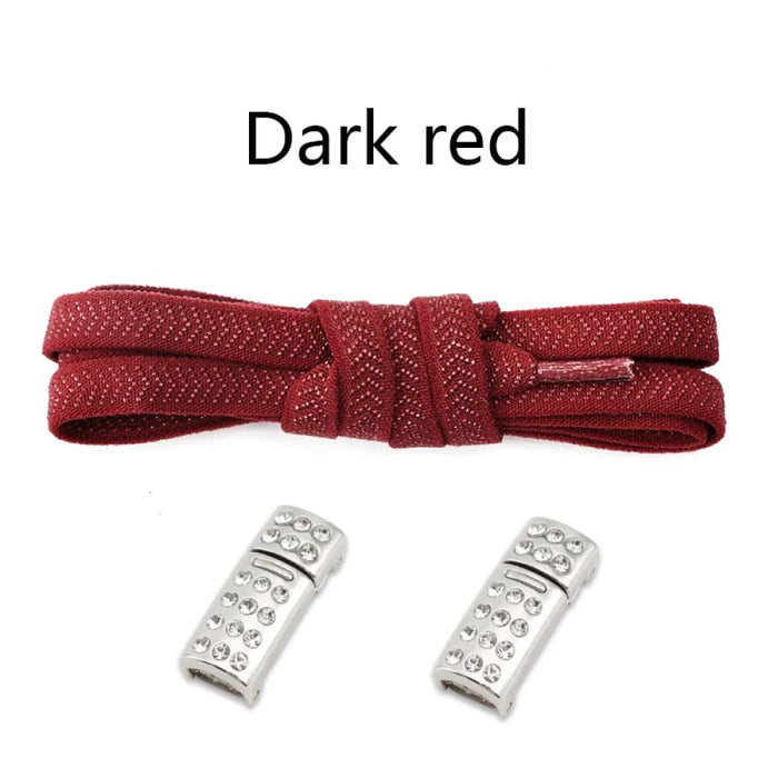 Diamond Magnetic Lock Without Ties 8mm Flats Shoe Laces