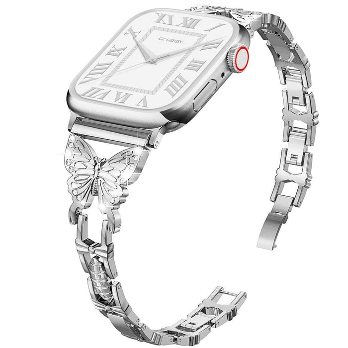 Diamond Metal Butterfly Strap For Apple Watch