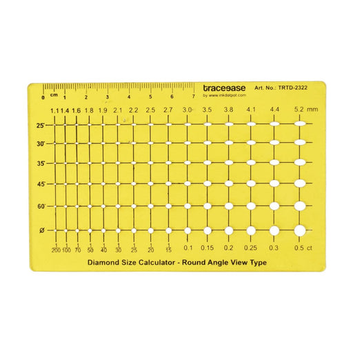 Diamond Size Calculator Round Angle View Jewellery