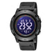 Led Digital Display Waterproof Men Wristwatch With Back