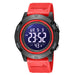 Led Digital Display Waterproof Men Wristwatch With Back