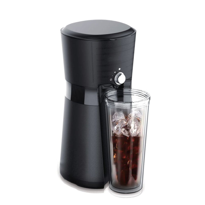 Digital Iced Coffee Maker W/ 10oz Reusable Cup & Straw