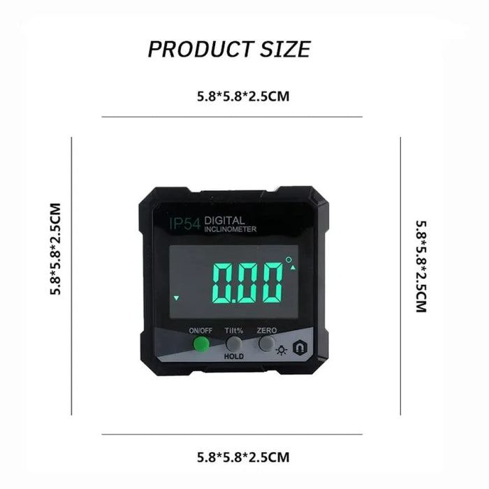 Digital Inclination Box With Backlight Magnetic Suction