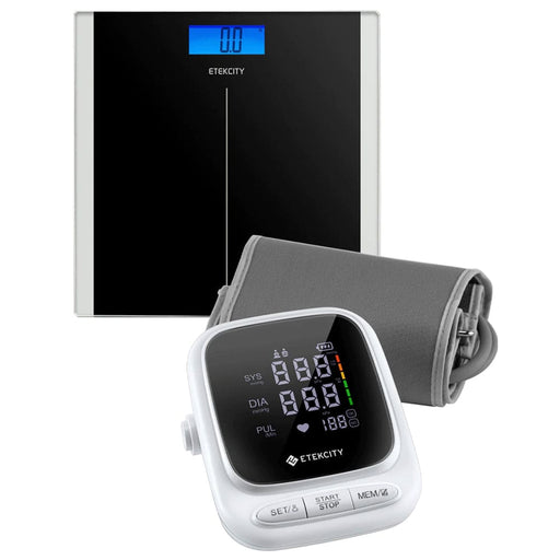 Digital Scale And Blood Pressure Monitor Bundle