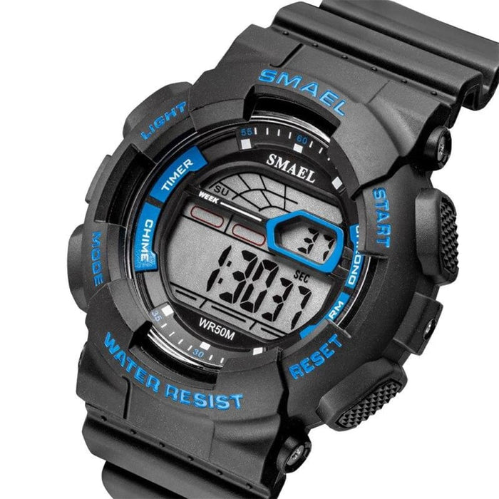 Led Digital 50m Waterproof Watch For Men