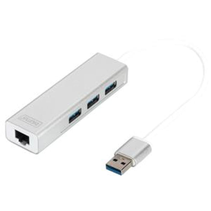 Digitus Usb 3.0 3-port Hub & Gigabit Lan Adapter