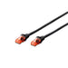 Digitus Utp Cat6 Patch Lead - 1m Black