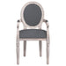 Dining Chair Dark Grey 54x56x96.5 Cm Fabric Taaano