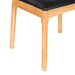 Dining Chair Replica Leather Upholstered Cafe Kitchen Black