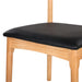 Dining Chair Replica Leather Upholstered Cafe Kitchen Black