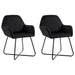 Dining Chairs 2 Pcs Black Velvet Ttlbki