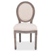 Dining Chairs 2 Pcs Cream Fabric Gl545