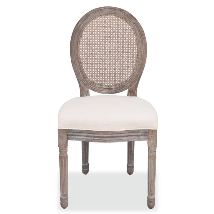 Dining Chairs 2 Pcs Cream Fabric Gl5519