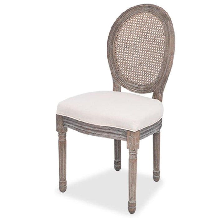 Dining Chairs 2 Pcs Cream Fabric Gl5519