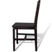 Dining Chairs 2 Pcs Dark Brown Pinewood Gl5701516