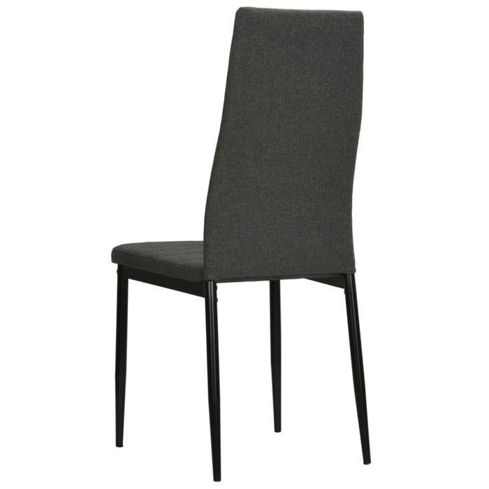 Dining Chairs 2 Pcs Dark Grey Fabric Gl525619