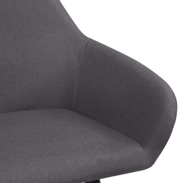 Dining Chairs 2 Pcs Dark Grey Fabric Xntalb