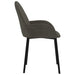 Dining Chairs 2 Pcs Dark Grey Velvet Taaila