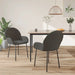 Dining Chairs 2 Pcs Dark Grey Velvet Taaila